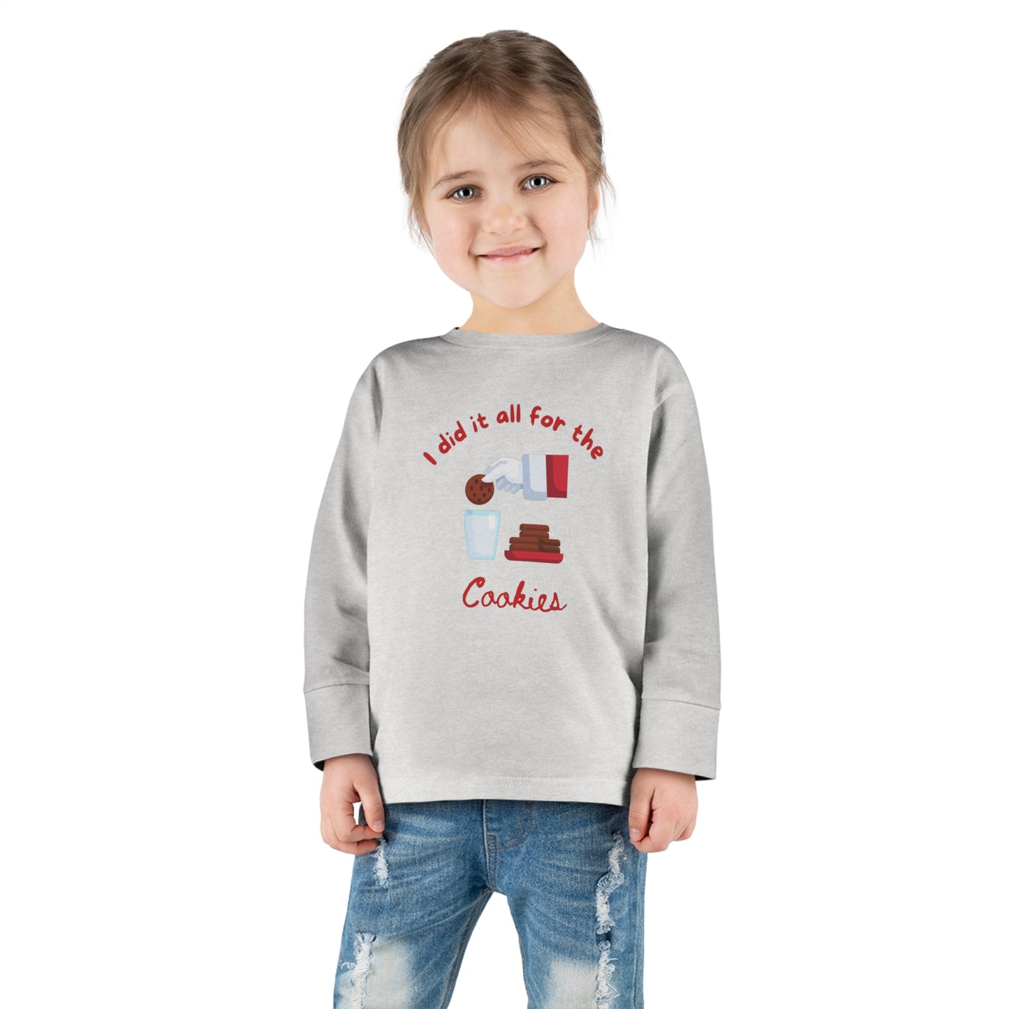 Xmas Cookies Toddler Long Sleeve Tee