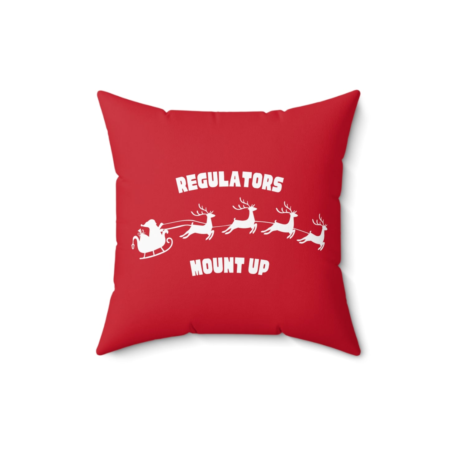 Mount Up Faux Suede Square Pillow