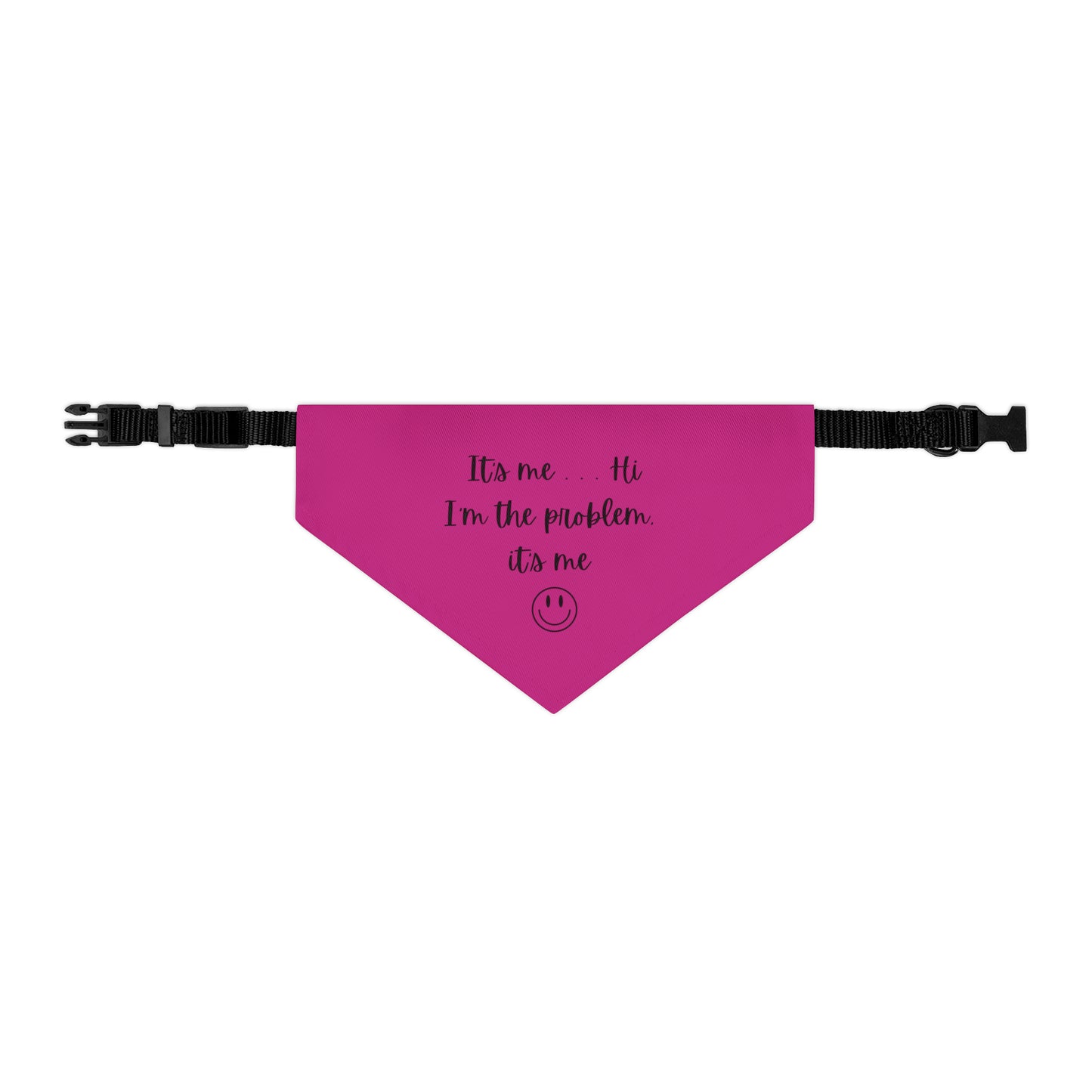 It's Me - Bandana Collar - Dark Pink