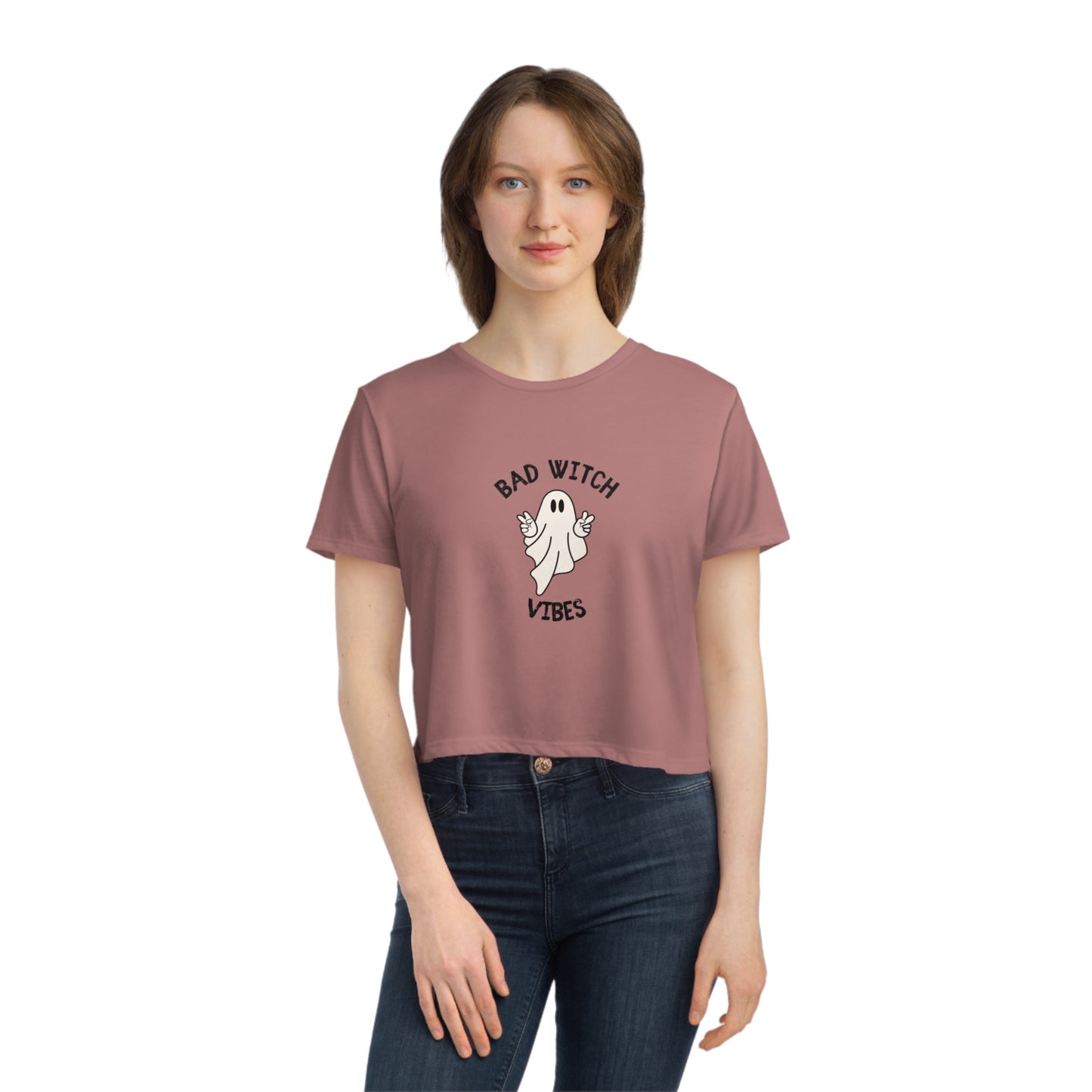 Bad Witch - Women's Flowy Cropped Tee