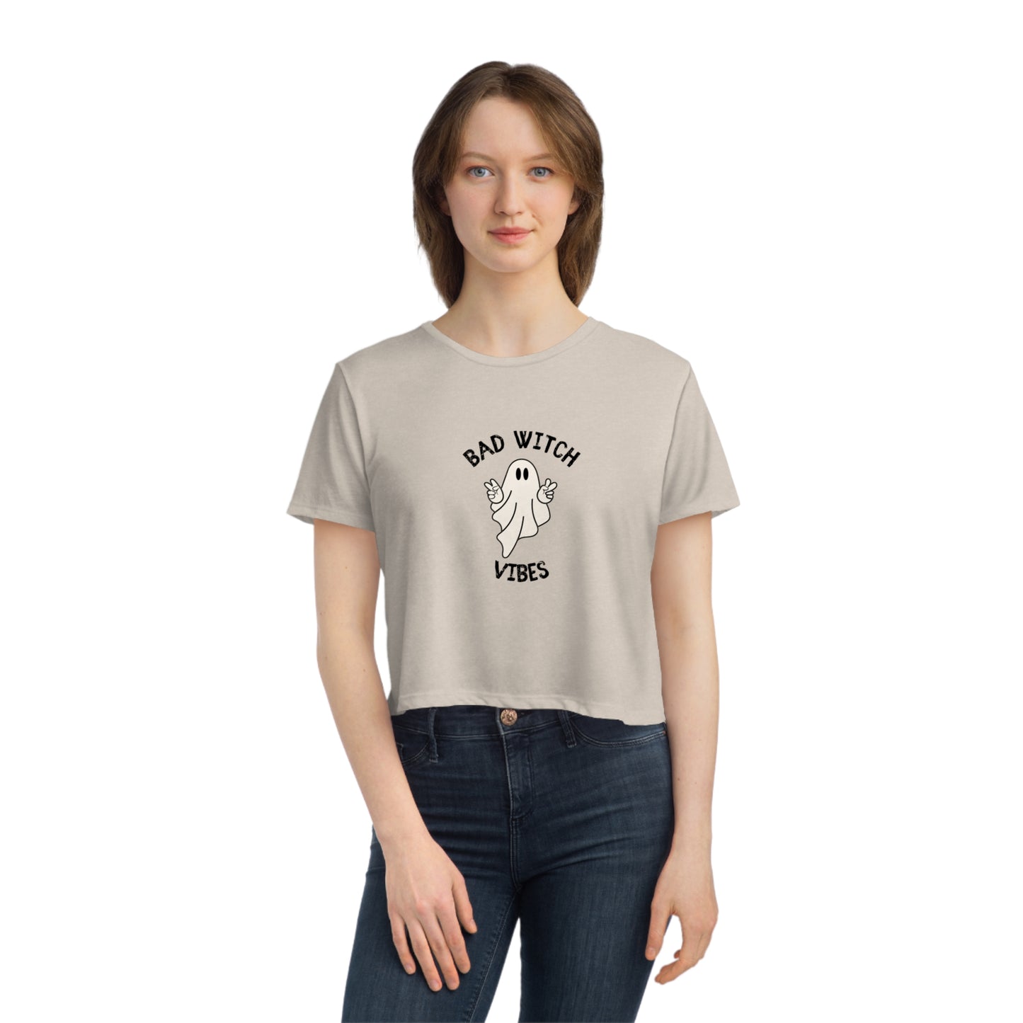 Bad Witch - Women's Flowy Cropped Tee
