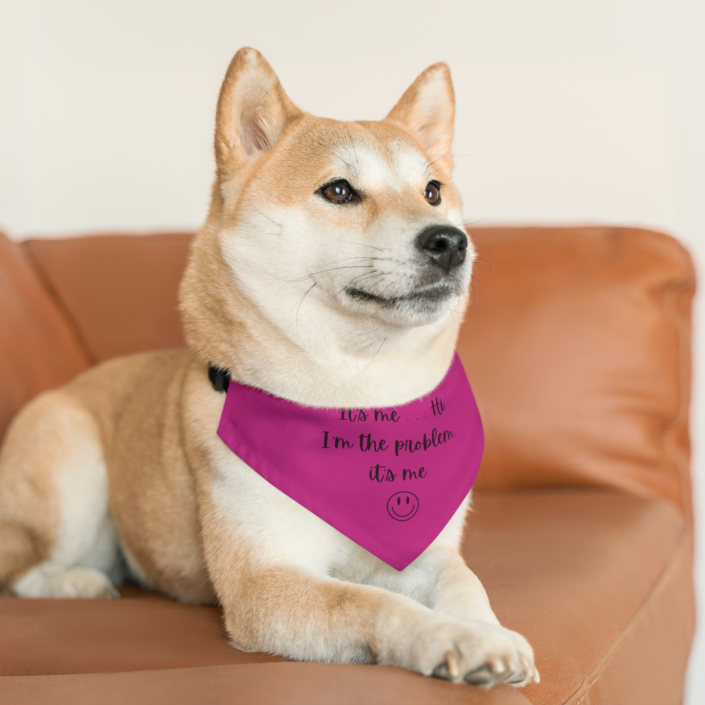 It's Me - Bandana Collar - Dark Pink
