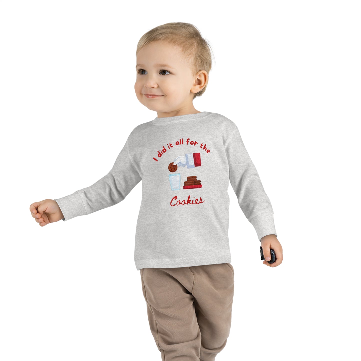 Xmas Cookies Toddler Long Sleeve Tee