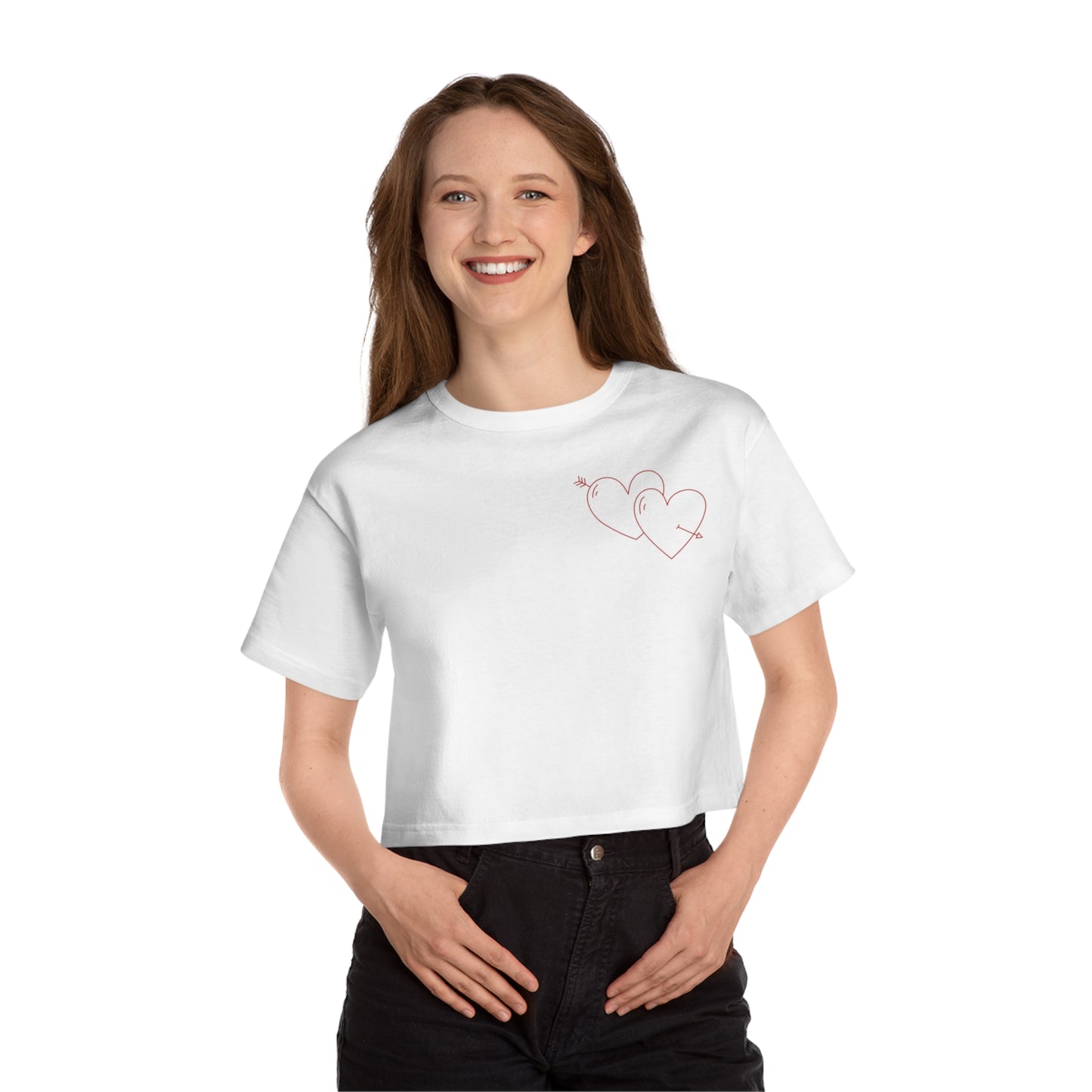 Not Today Cupid Champion Cropped T-Shirt