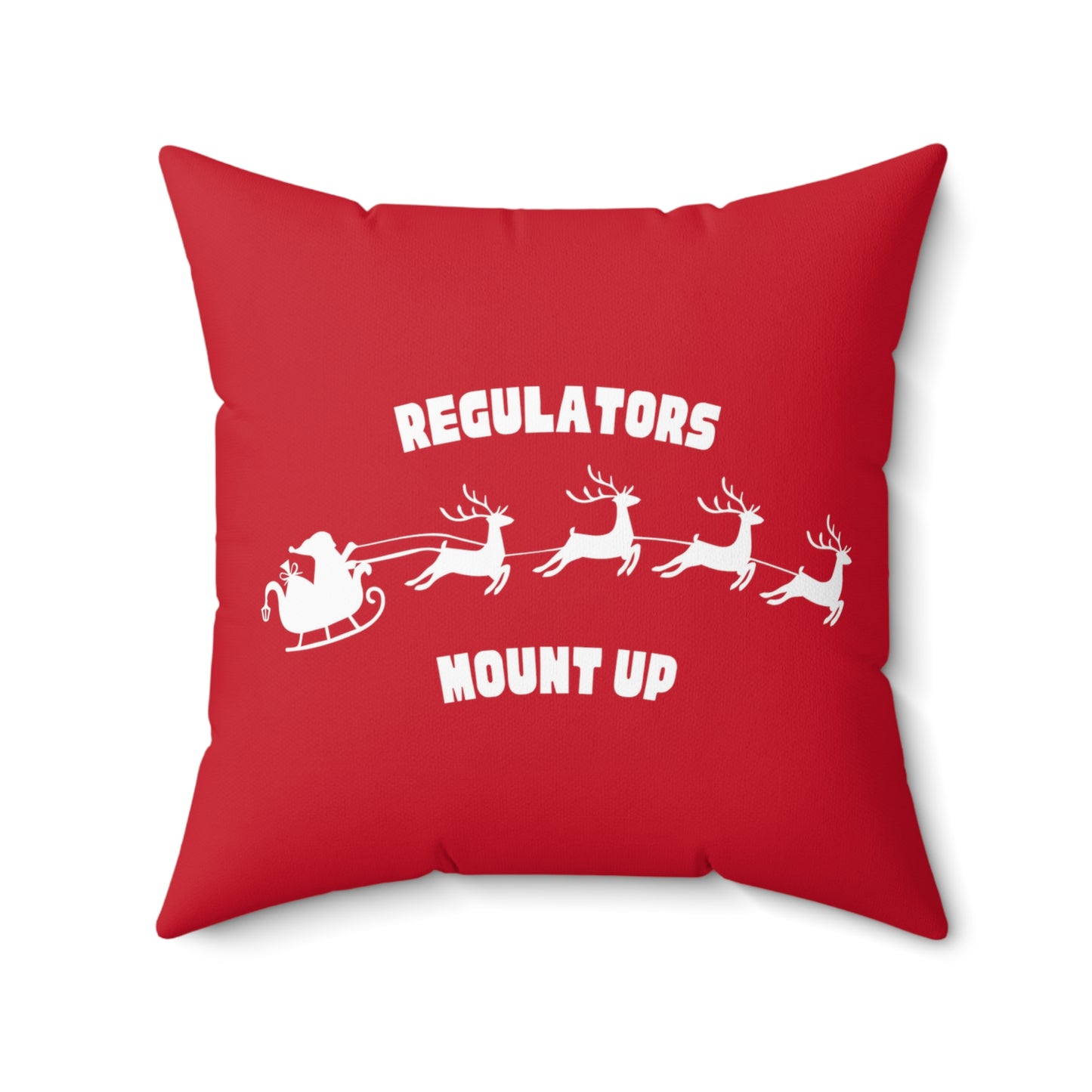 Mount Up Faux Suede Square Pillow