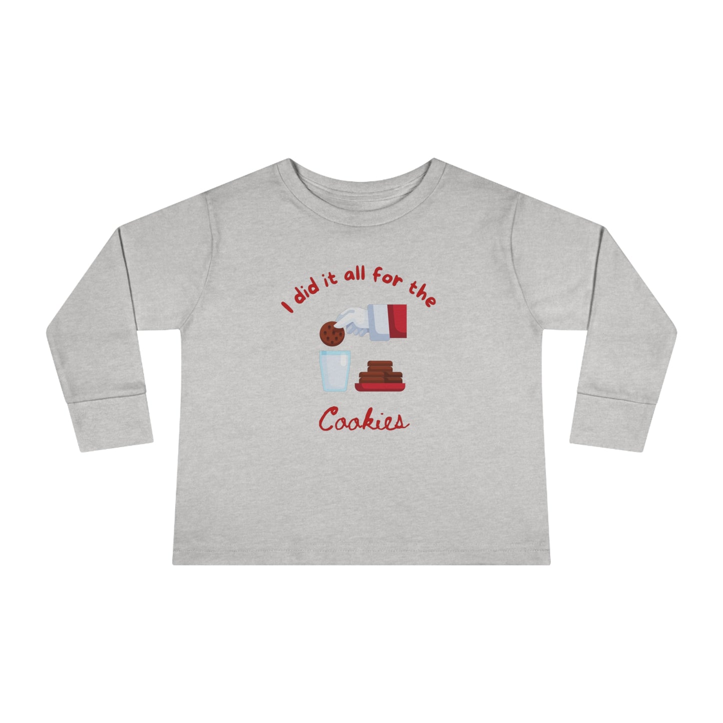 Xmas Cookies Toddler Long Sleeve Tee