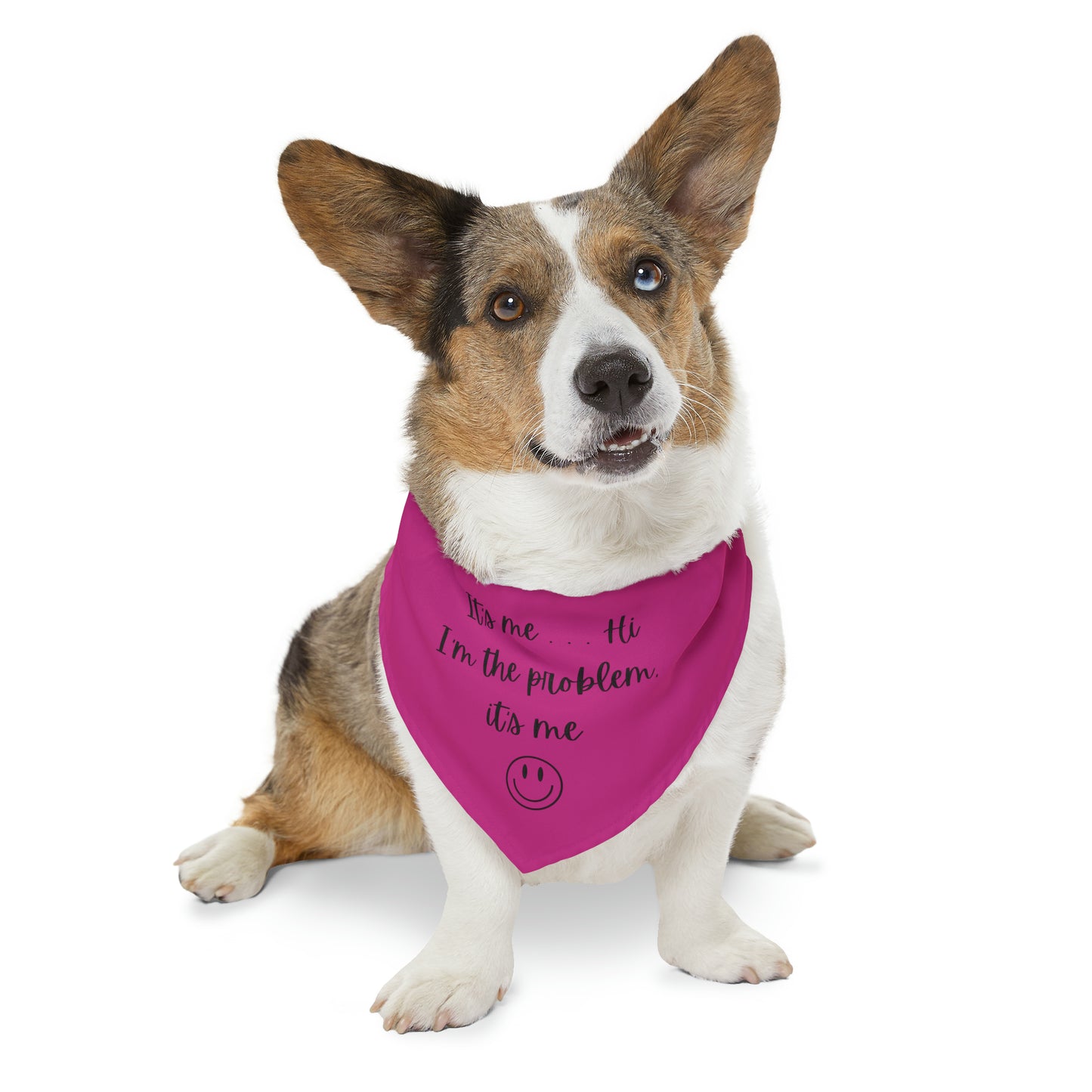 It's Me - Bandana Collar - Dark Pink