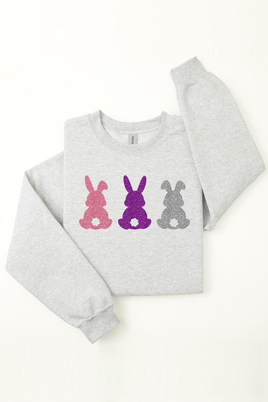 Easter Bunny Glitter Sweatshirts