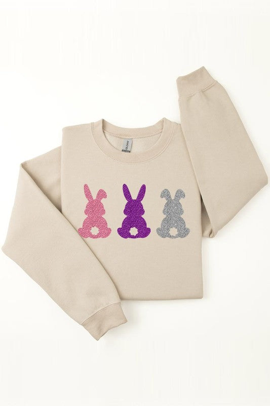 Easter Bunny Glitter Sweatshirts