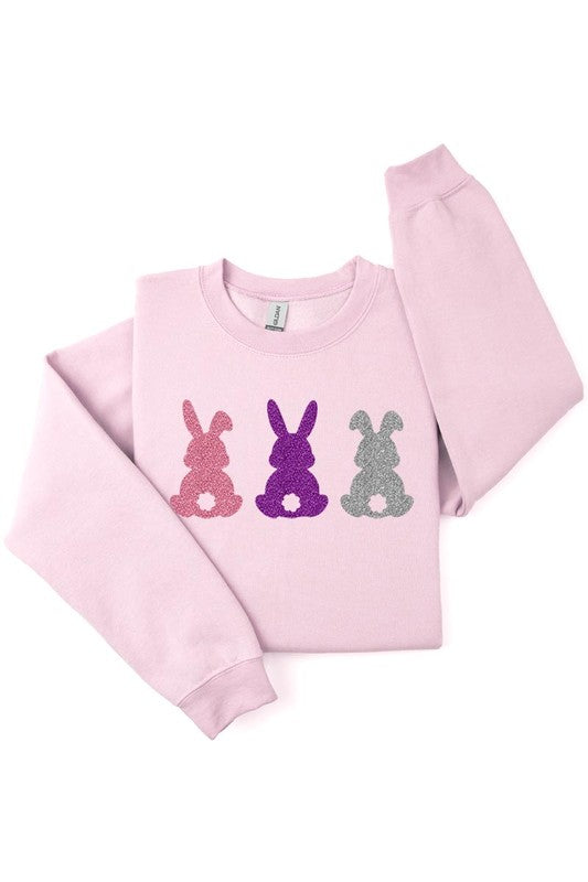 Easter Bunny Glitter Sweatshirts