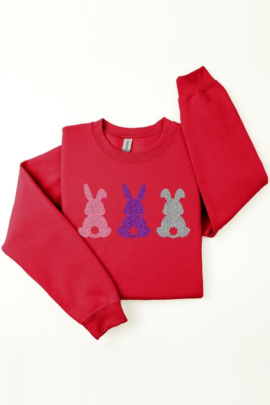 Easter Bunny Glitter Sweatshirts