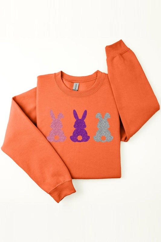 Easter Bunny Glitter Sweatshirts