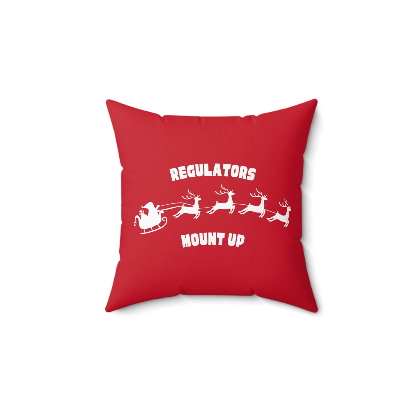 Mount Up Faux Suede Square Pillow