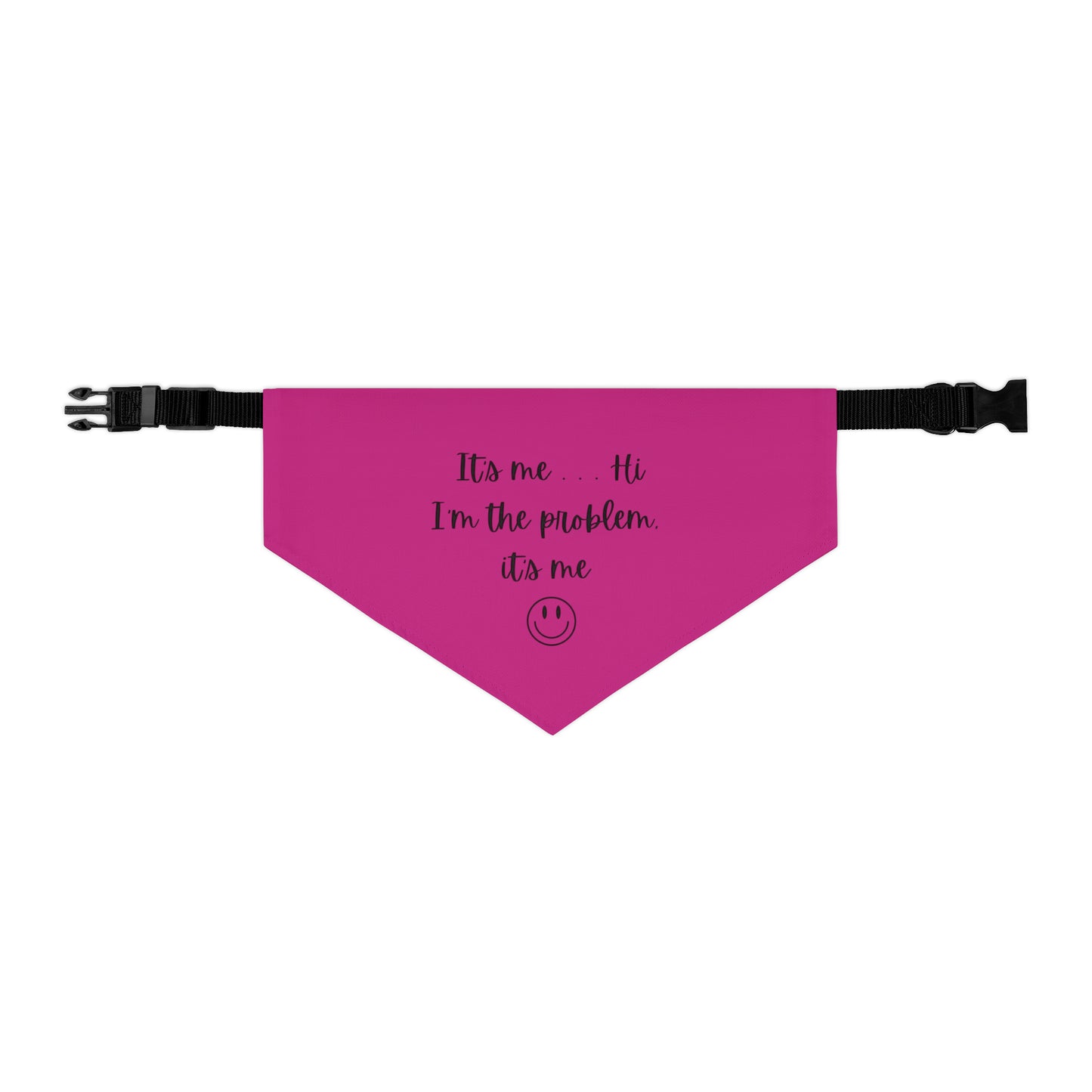 It's Me - Bandana Collar - Dark Pink