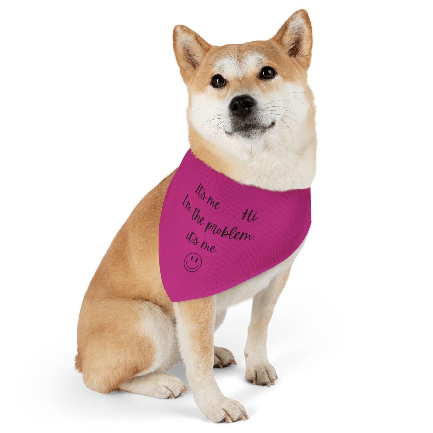 It's Me - Bandana Collar - Dark Pink