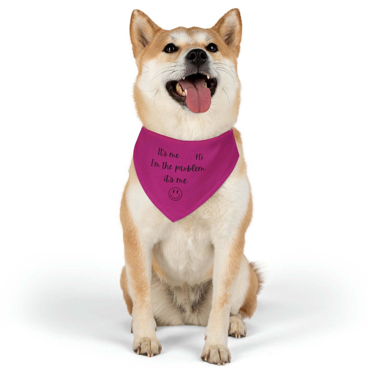 It's Me - Bandana Collar - Dark Pink