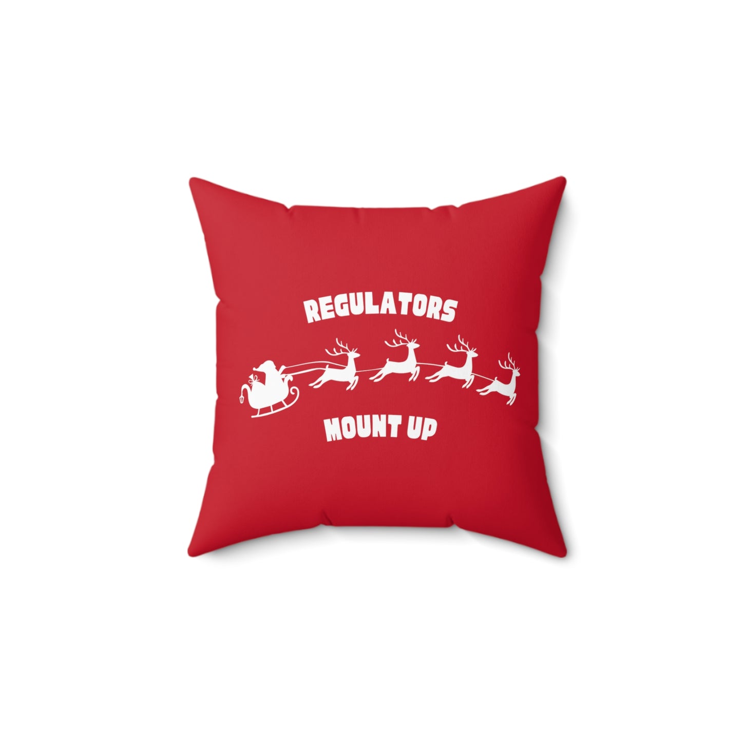 Mount Up Faux Suede Square Pillow