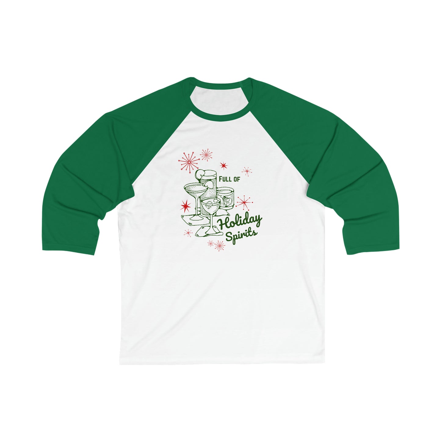 Holiday Spirits Baseball Tee