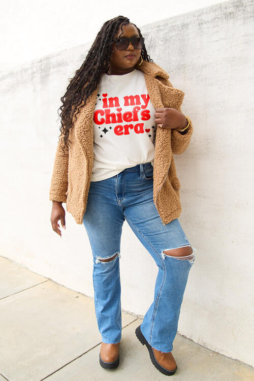 Taylor swift tee, in my chiefs era tee, in my chiefs ear, taylors version, football tee, super bowl tee