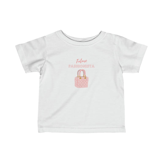 Future Fashionista Infant Tee - Pink Bag