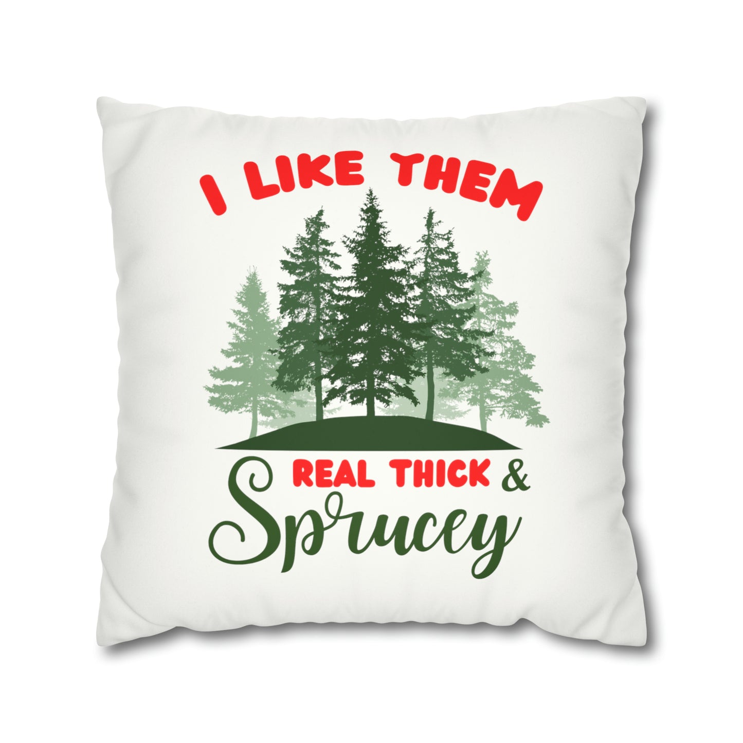 Real Thick Faux Suede Square Pillow Case