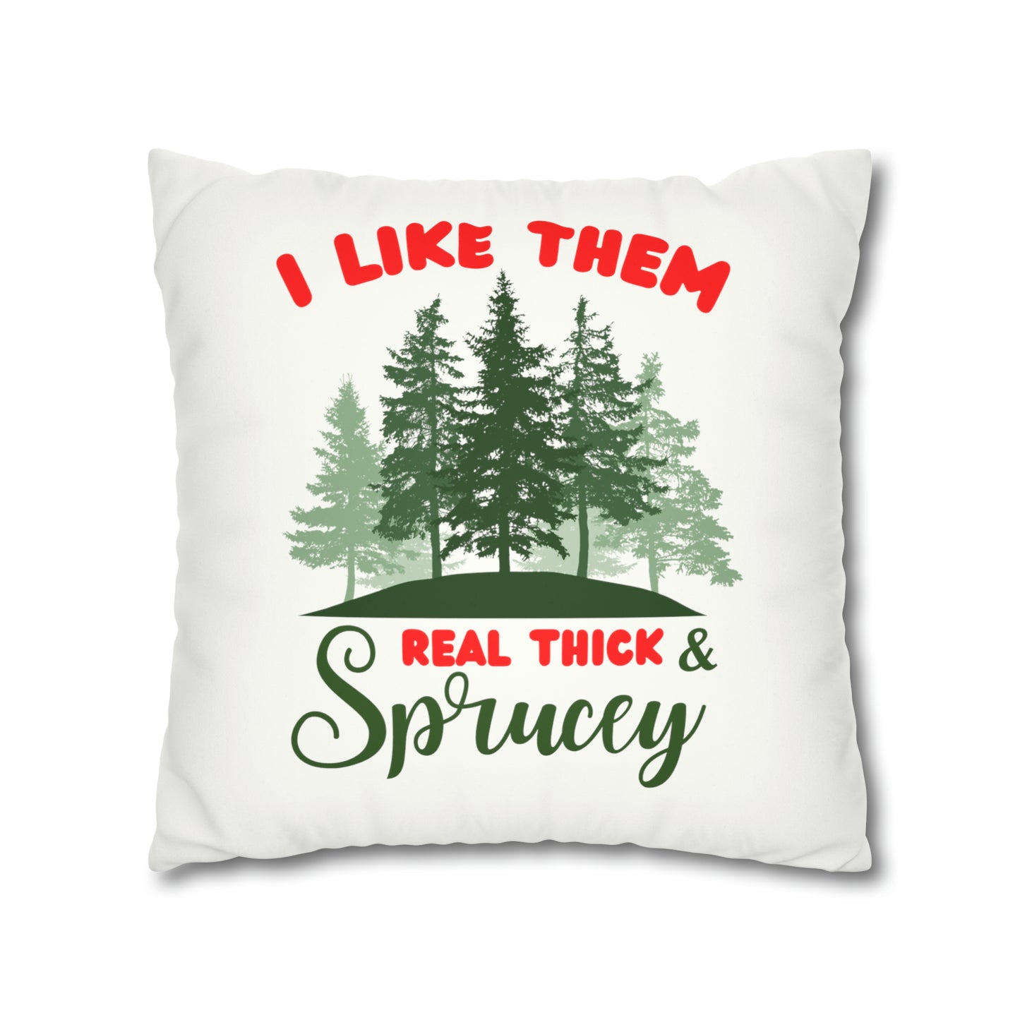 Real Thick Faux Suede Square Pillow Case