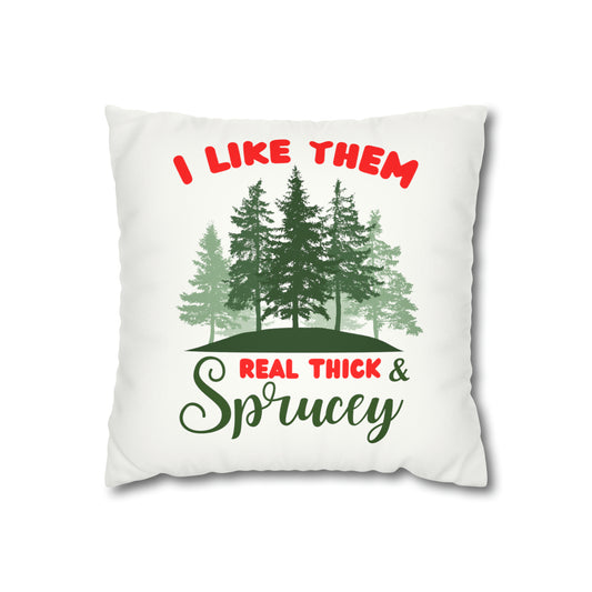 Real Thick Faux Suede Square Pillow Case