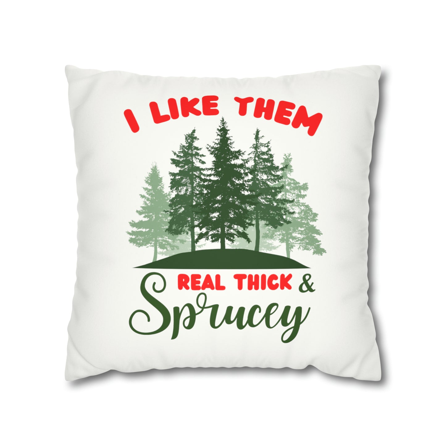 Real Thick Faux Suede Square Pillow Case