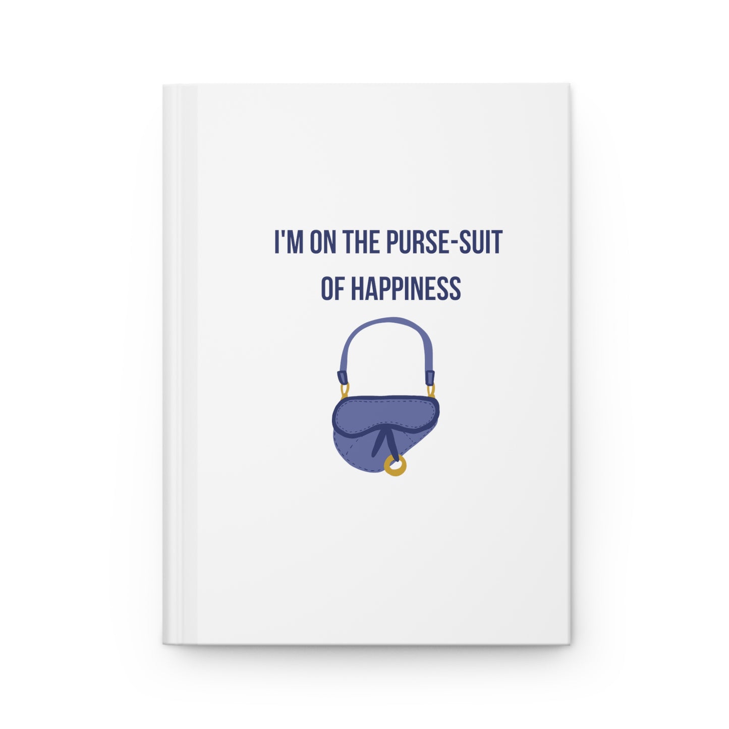 Purse-suit of Happiness Hardcover Journal Matte - Blue