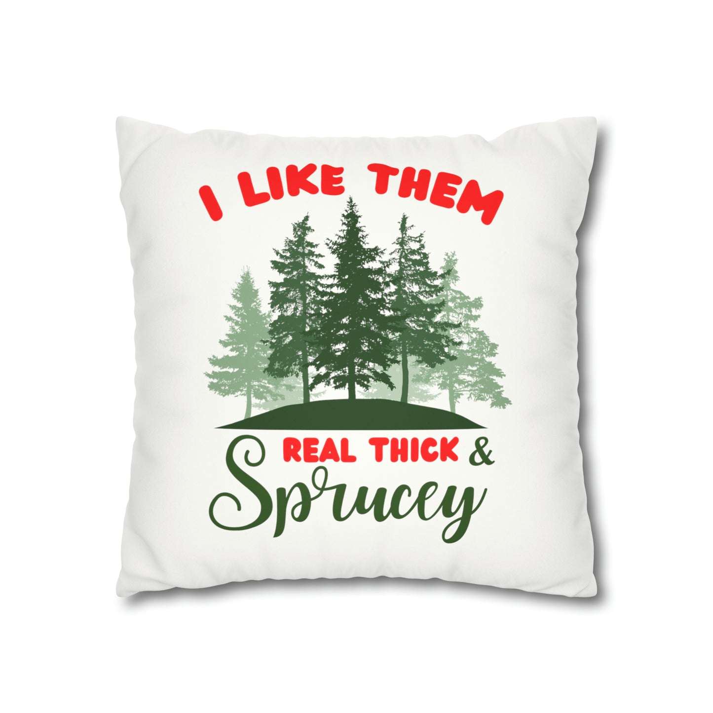 Real Thick Faux Suede Square Pillow Case